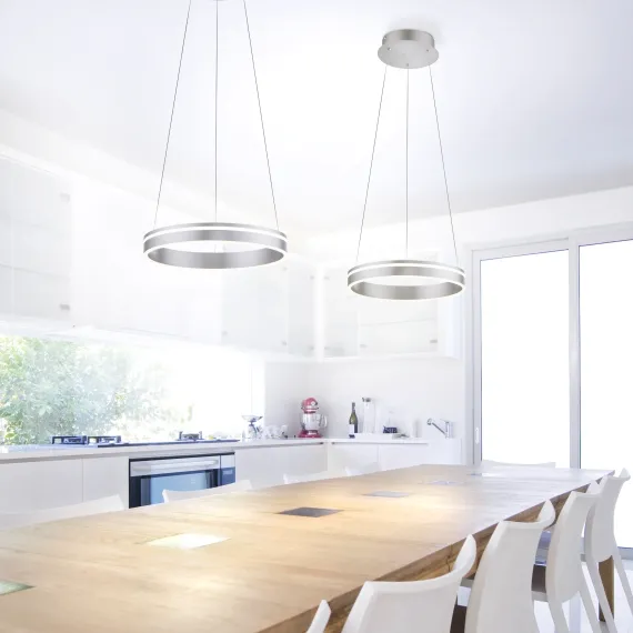 Q-VITO RUND PENDEL Ø40 BØRSTET ALUMINIUM LED
