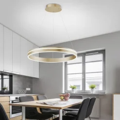 Q-VITO RUND PENDEL Ø60 MAT MESSING LED