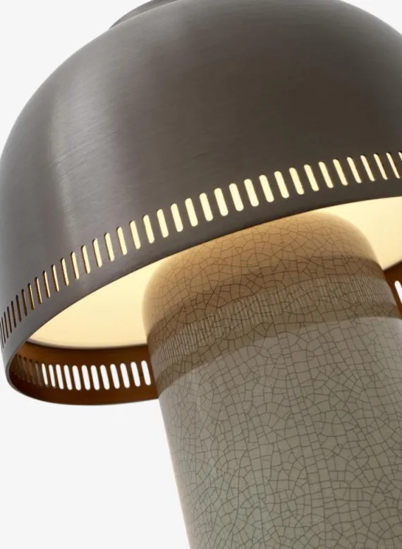 RAKU SH8 - PORTABLE BORDLAMPE - GRÅ OG BRONZE