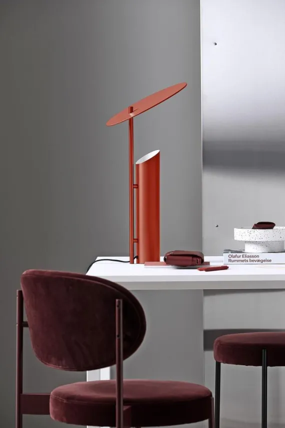 Reflect Bordlampe - Rød - Verner Panton-ikon i pulverlakeret stål
