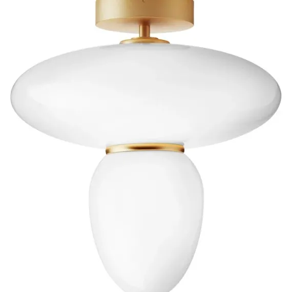 RIZZATTO 42 LOFTSLAMPE SATIN MESSING/OPAL