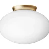 RIZZATTO 301 LOFTSLAMPE SATIN MESSING/OPAL
