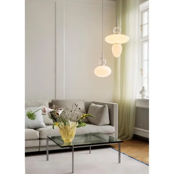 RIZZATTO 43 PENDEL SATINSØLV/OPAL