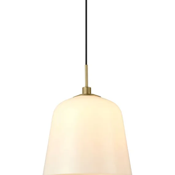 ROOM 49 PENDEL Ø30 ANTIK MESSING OG OPAL GLAS