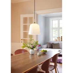 ROOM 49 PENDEL Ø30 ANTIK MESSING OG OPAL GLAS