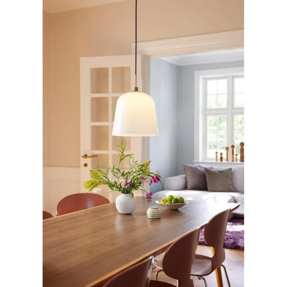 ROOM 49 PENDEL Ø30 ANTIK MESSING OG OPAL GLAS