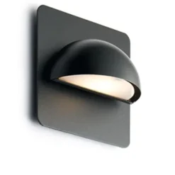 Rørhat Bagplade Sort - Smart monteringsplade 30×30 cm fra Light-Point