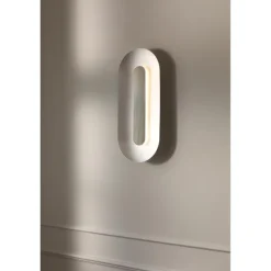 SASI LARGE VÆGLAMPE SØLV LED