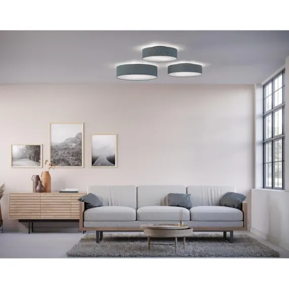 Soft Plafond Ø44 - Loftlampe - Blå Uld