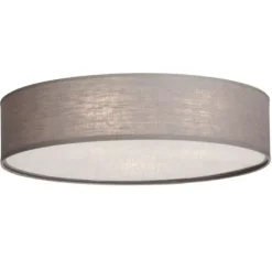 Soft Plafond Ø60 - Loftlampe - Stilren linned grå loftslampe fra Belid