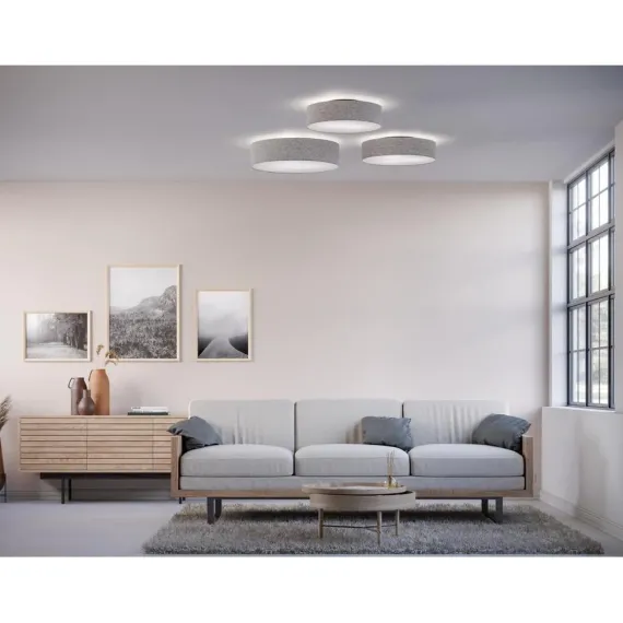 Soft Plafond Ø50 - Loftlampe - Uld Grå - Belid