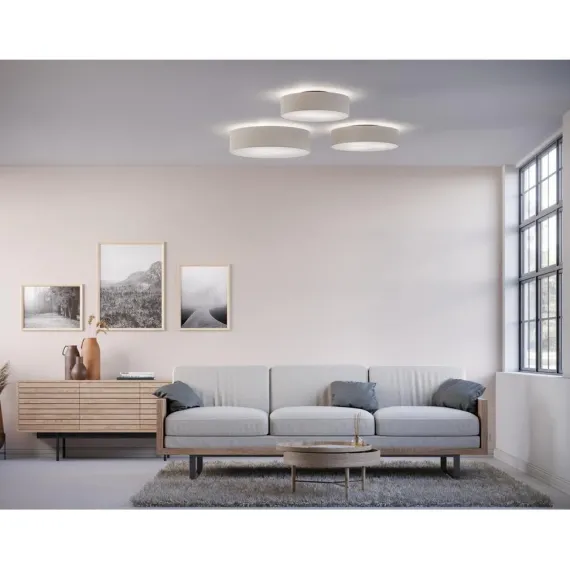 Soft Plafond Ø60 - Loftlampe - Uld Hvid