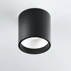 Solo 1 Round Loftlampe Sort LED