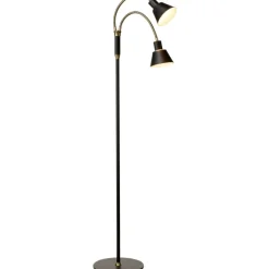 SPACE LED GULVLAMPE 2 ARM SORT/ANTIQUE
