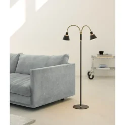 SPACE LED GULVLAMPE 2 ARM SORT/ANTIQUE