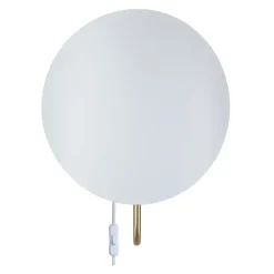 SPARGO VÆG E27 HVID/MESSING
