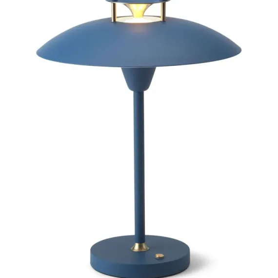 Stepp 1-2-3 Portable - Mørke Blå - Genopladelig bordlampe i stilrent dansk design