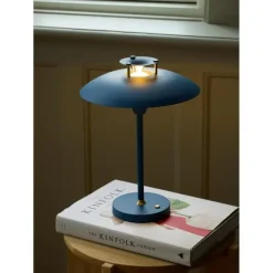 Stepp 1-2-3 Portable - Mørke Blå - Genopladelig bordlampe i stilrent dansk design