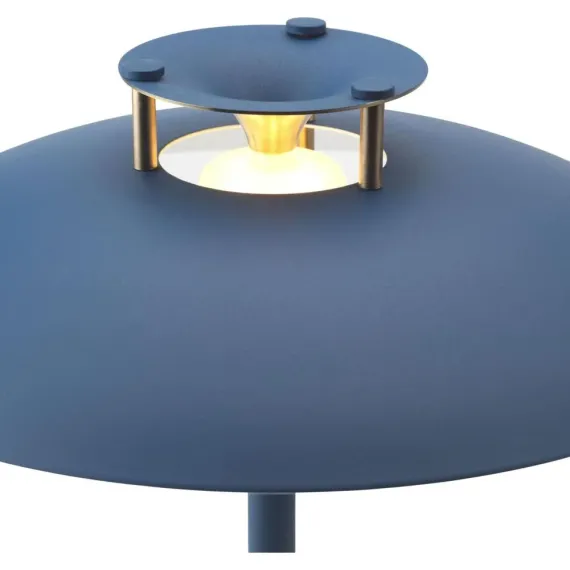 Stepp 1-2-3 Portable - Mørke Blå - Genopladelig bordlampe i stilrent dansk design