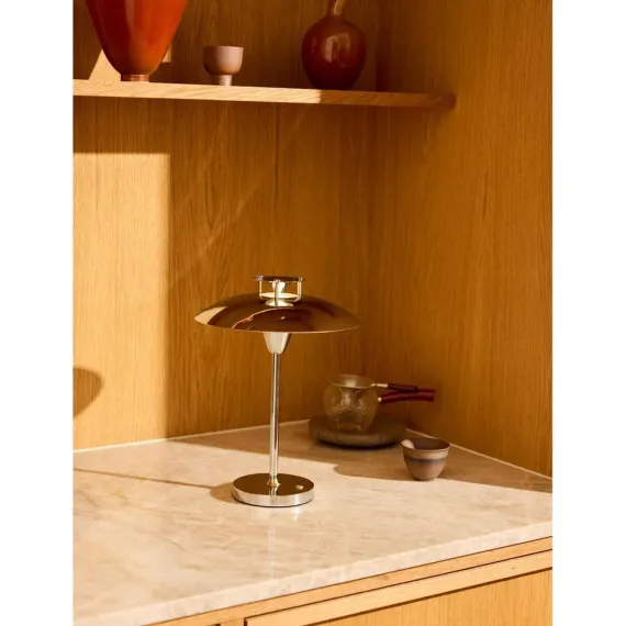 Stepp 1-2-3 Portable - Mørke Krom - Genopladelig bordlampe i elegent finish