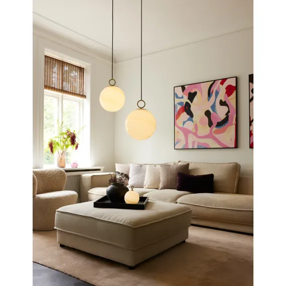 STOCKHOLM PENDEL Ø30 MARBLE BRUN