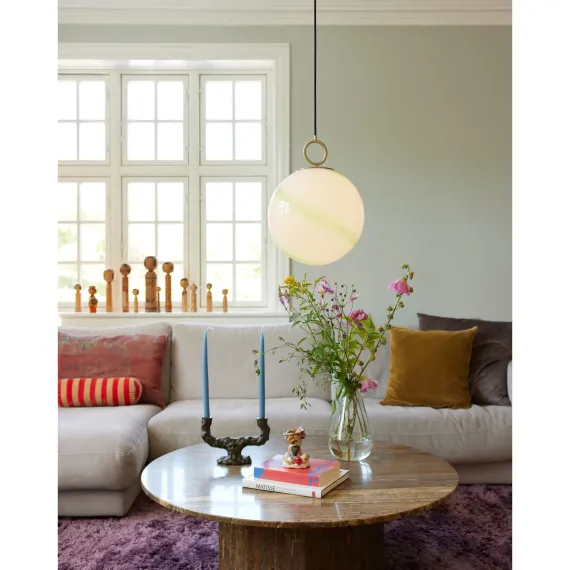 STOCKHOLM PENDEL Ø30 MARBLE GRØN