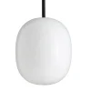 Superæg 200p - Opal (G9 42w) - Sort LEDning 3m - Pendel