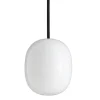 Superæg 150p - Opal (G9 42w) - Sort LEDning 3m - Pendel