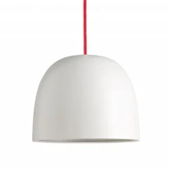Super215 mm Pendel Metal Hvid (G9 42w) - Rød Ledning 3m