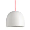 Super215 mm Pendel Opal-glas (E27 60w) - Rød LEDning 3m