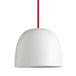 Super215 mm Pendel Opal-glas (E27 60w) - Rød LEDning 3m