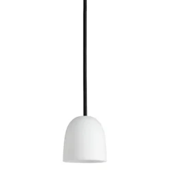 Super90 mm Pendel Opal-glass (G9 42w) - Sort LEDning 3m