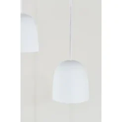 Super215 Opal-glas Pendel - Piet Hein (Ø 21,5 cm, 3 m hvid ledning)