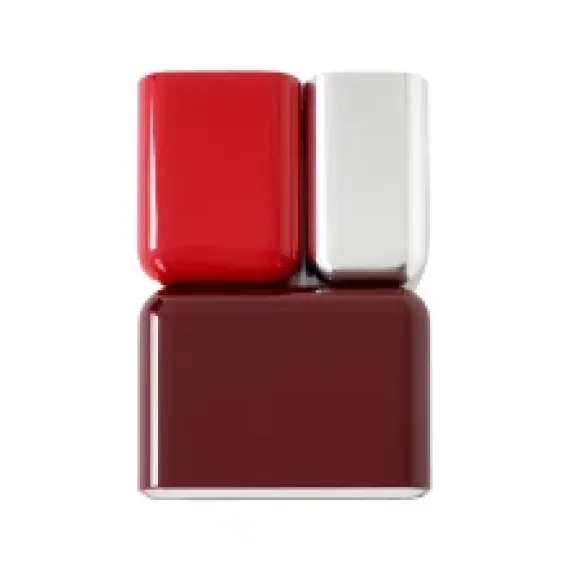 TABATA LN10 - VÆGLAMPE - DARK BURGUNDY/VERMILION RED