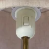 TAKAI BORD E27 BRUN MARMOR/ BEIGE SKÆRM