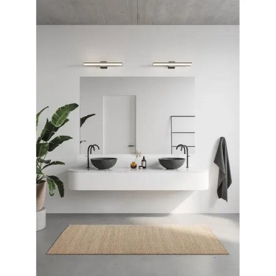 TINIA 60 VÆGLAMPE SORT IP44 - Nordlux