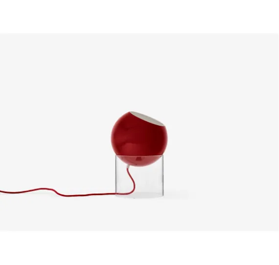 TOPAN VP13 - BORDLAMPE - AKRYL BASE OG VERMILION RED