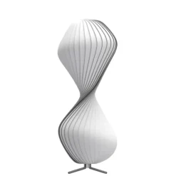 TR32 Gulvlampe Ø40 - Elegant organisk design i hvid polykarbonat fra Tom Rossau