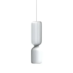 TR41 Pendel - Hvid Polykarbonat, H 100 cm - Skulpturel lampe af Tom Rossau