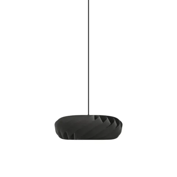 TR5 Pendel Ø40 - Sort Birk - Organisk lamel-design af Tom Rossau