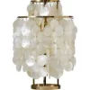 Verpan Fun 2TM Bordlampe - Brass/Messing & Perlemorsskaller | Skulpturel Design