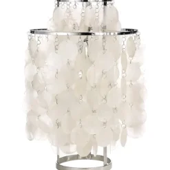 Verpan Fun 2TM Bordlampe - Krom & Perlemorsskaller | Designklassiker