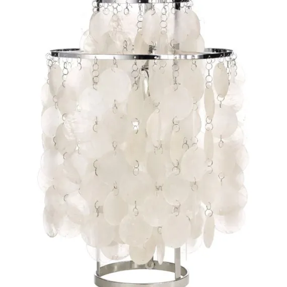 Verpan Fun 2TM Bordlampe - Krom & Perlemorsskaller | Designklassiker