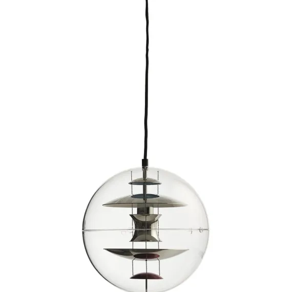 VP Globe Ø28 Pendel - Verner Panton (Akryl og Aluminium, 2,5 m Kabel)