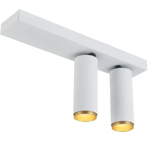 X-BEAM DOBBELTSPOT HVID/GULD
