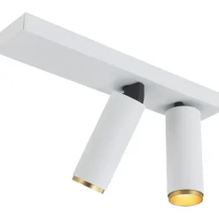 X-BEAM DOBBELTSPOT HVID/GULD