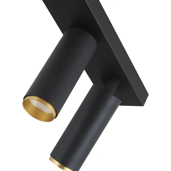 X-BEAM DOBBELTSPOT SORT/GULD